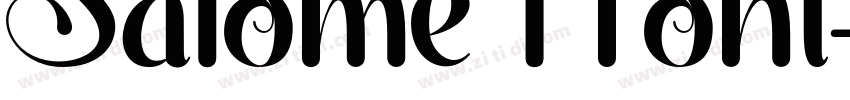 Salome 1 Font字体转换
